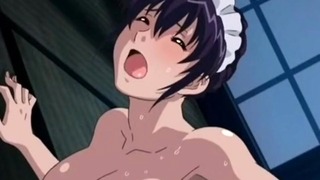 Anime szobalány baszik az urával