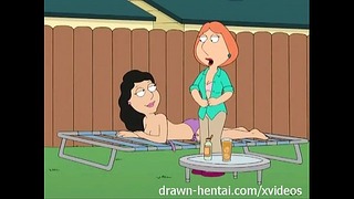 Family Guy Hentai - Arka bahçedeki lezbiyenler