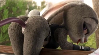 [Zootopia Porno parodia] Judy Hopps munaa Tentacle Monster (äänellä)
