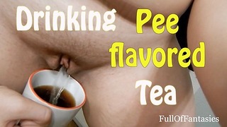 Amatør Drinks Pee smagret te!