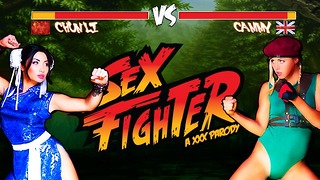 Sex Fighter: Chun Li vs.Cammy (XXX Parody) - Brazzers