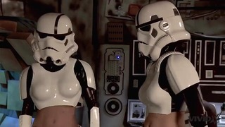 Vivid Parody - 2 Storm Troopers élvezi a Wookie faszát