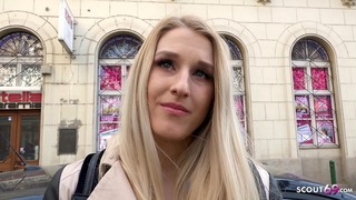 Німецький скаут - дівчина Діана спокушає анальний трах після коледжу на кастингу