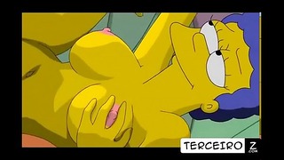 Marge och Homer får intim natt