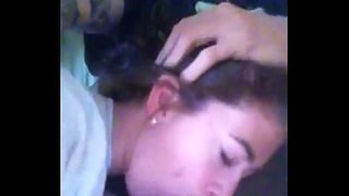 Amateur teen face fucked by dad’s friend