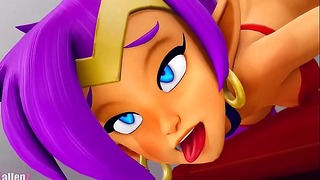 Sexy džin dívka Shantae Kompilace 3D