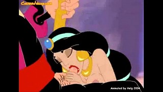 Arabian Nights - Prinses Jasmine geneukt door slechte tovenaar