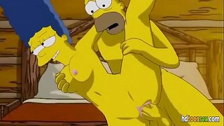 Erweiterte / unbearbeitete Cartoon XXX-Szene aus dem Simpsons-Film