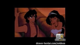 Porn Aladdin - Sexo na praia com Jasmine