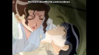 Cock-sulten Anime Babe rider indtil orgasme