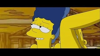 Marge and Homer Get Wild in Mountain Cottage