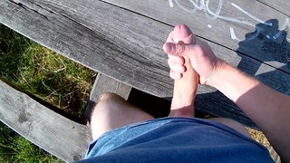 Griped By A Jogger Only When I Cuming ... risky Public / outdoor