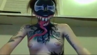 Wonderful Venom Painted Teenage On Webcam-more On Silensexyport.com