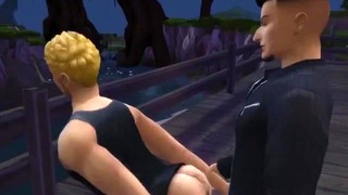 Το σπέρμα της ακαδημίας Frat Academy παίρνει fucked στο camup -Dirty Tell -Sims 4