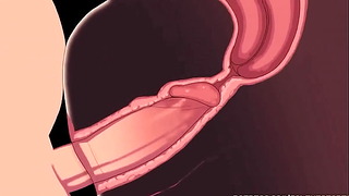 Anime Cenzúrázatlan animáció - Szexi Blondie-nek nagy orgazmusa van görcsökkel