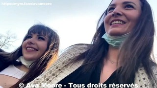 Ava Moore – Vi suger en i toilettet i en baggård i Lyon med Luna Rival – Porno Realite