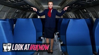 Kijk nu naar Ather - Sexy stewardess Angel Emily, anaal gedomineerd door een mannelijke stud