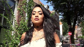 Deutsche Scout – Brown Dutch inked instagram Model Girl Bibi Pick Up to Nasty Fuck for Cash