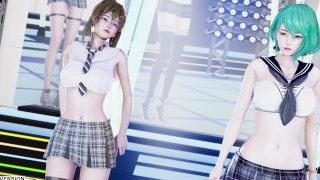MMD Taylor Swift – Shake It Off Doa Tamaki Misaki Hot Teen Sexy Dance 4K iskolai egyenruha