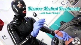 Bizarre Medical Treatments – Doctor Bellatrix Examines In Heavy Rubber Clinic Trailer