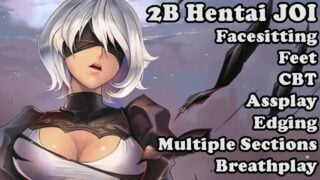 2B 的实验 – 色情漫画 JOI Facesitting, 脚, CBT, 屁股玩, CEI, 磨边, 轮盘赌, 多部分