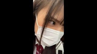 Caution Uniform Beauty K-Chan At Shibuya Neat / Long Black Hair / Female Student / Blazer / White Smooth Legs Sneak