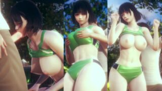 Hentai Game Honey Select 2 Libido 田径部的巨乳美女揉搓乳房并做爱。