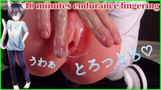 Japanese Male Asmr 10 Minutes Endurance Metronome Fingering Masturbation Support! At The End, I Po