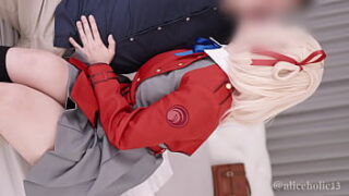 Lycoris Recoil Chisato Nishikigi Cosplaying Passionate And Loving Raw Sex Hentai Video.