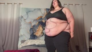 Unaware Ssbbw Smokes And Outgrows Clothes